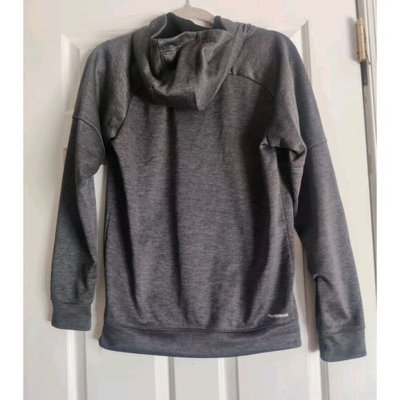 Adidas Size S Mens Pullover Hoodie Climawarm Hood Sweatshirt Gray FS0022 APU005 - Picture 5 of 11